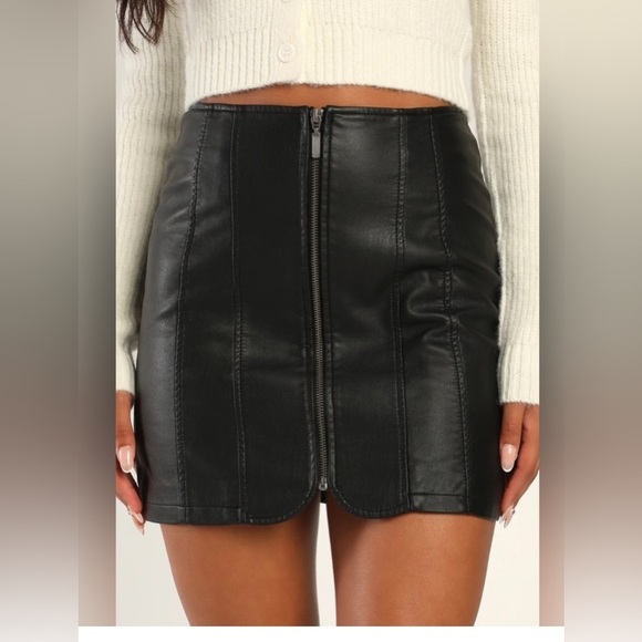 Free People Layla Vegan Mini Skirt 10 - Picture 1 of 12